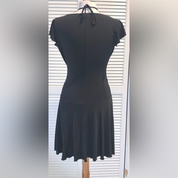 BCX Black wrap pleated dress Women’s Medium - Picture 5 of 8